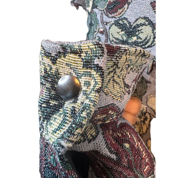 NWT ZARA Medium Blue Floral Tapestry Shacket - Picture 9 of 14